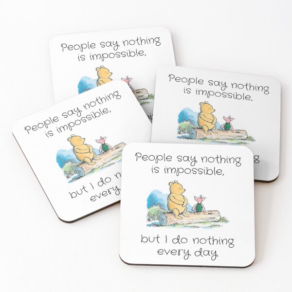 Item preview, Pooh: I Do Nothing Every Day  designed and sold by NerdyThreadArt.
