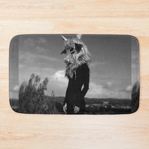 Item preview, Insane Goat mask photo Black and white designed and sold by Iconic shop.