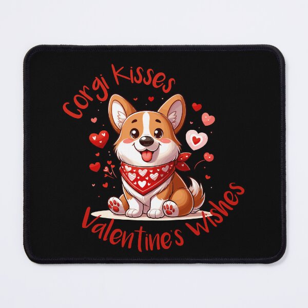 Item preview, Adorable Valentine Corgi with Heart Bandana designed and sold by DaniGirls.