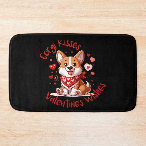 Item preview, Adorable Valentine Corgi with Heart Bandana designed and sold by DaniGirls.