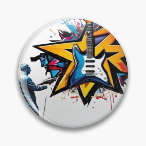 Item preview, "Resonant Strokes: A Musical Mural" designed and sold by HarmonyGuitars.