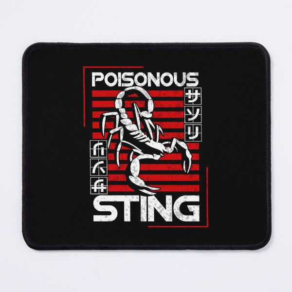 Item preview, Red and White Sacorpion Kanji Poisonous Sting Logo designed and sold by KumosBrand.