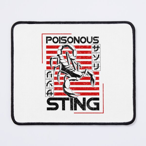 Item preview, Red and Black Sacorpion Kanji Poisonous Sting Logo designed and sold by KumosBrand.