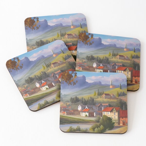 Item preview, An Old Country Town designed and sold by Paw's Arts.