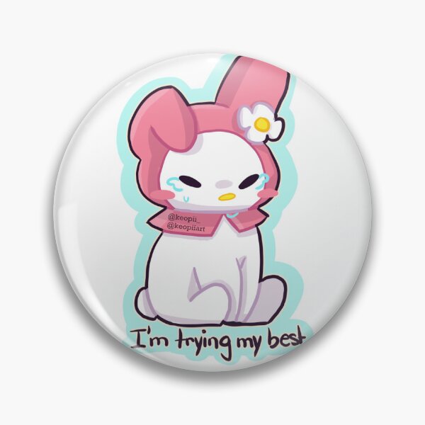 Item preview, I'm trying my best My Melody Sticker designed and sold by Keopiiart.