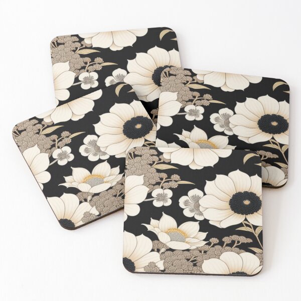 Item preview, Ivory colored Japanese floral  designed and sold by Roxburylane.