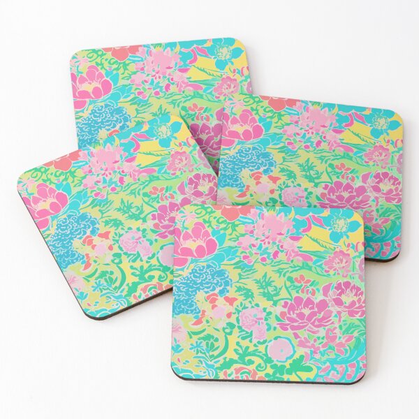 Item preview, Preppy spring flowers on yellow designed and sold by SophieClimaArt.