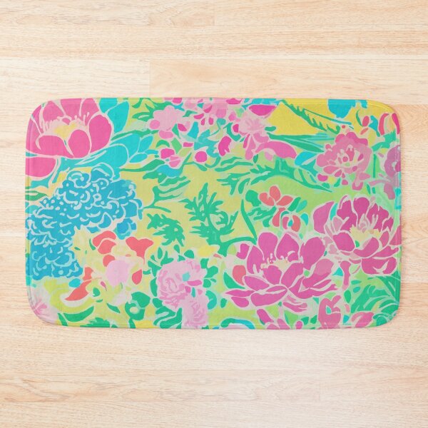 Item preview, Preppy spring flowers on yellow designed and sold by SophieClimaArt.