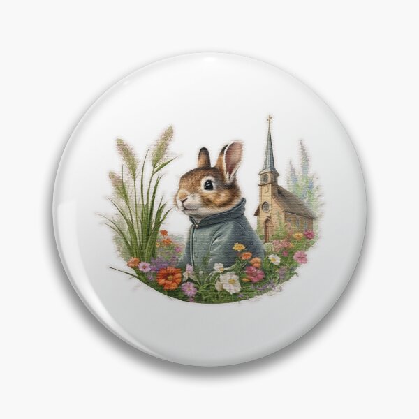 Item preview, Cute rabbit in front of a church designed and sold by jnsmerchstore.