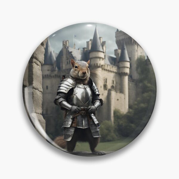 Item preview, Warrior Squirrel Knight Checked Border designed and sold by missdebi27.