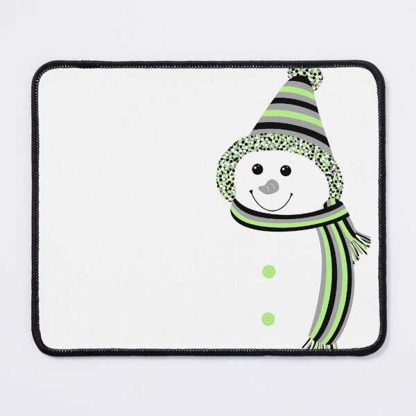 Item preview, Agender Pride Snowman Snowperson Green Grey Black White designed and sold by JoyfulJen.