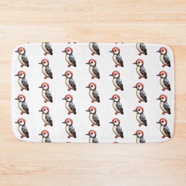 Item preview, Great spotted Woodpecker Kawaii UK Bird Inspired Art and Stickers designed and sold by CDC40.