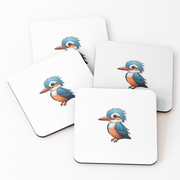 Item preview, Kingfisher Kawaii UK Bird Inspired Art and Stickers designed and sold by CDC40.