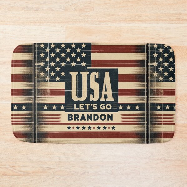 Item preview, Patriotic Chant: Let's Go Brandon with the USA Flag designed and sold by Graffiti-Space.
