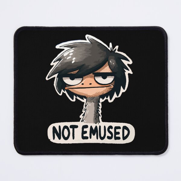 Item preview, Not Emused Emo Emu designed and sold by DoodleDashShop.