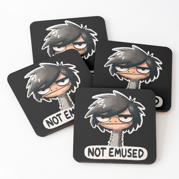 Item preview, Not Emused Emo Emu designed and sold by DoodleDashShop.