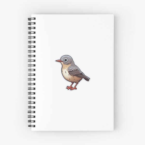Item preview, Thrush Kawaii UK Bird Inspired Art and Stickers designed and sold by CDC40.