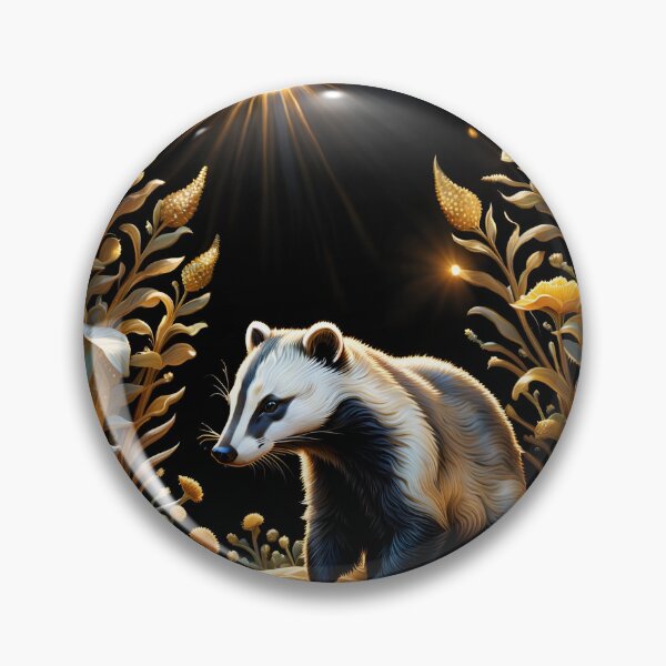 Item preview, Badger on a golden meadow. Hard sun designed and sold by Son-of-a-badger.