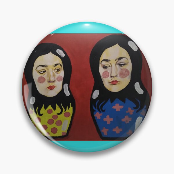 Item preview, colourful yet pensive painted bertrioshkas designed and sold by bwasylewicz.