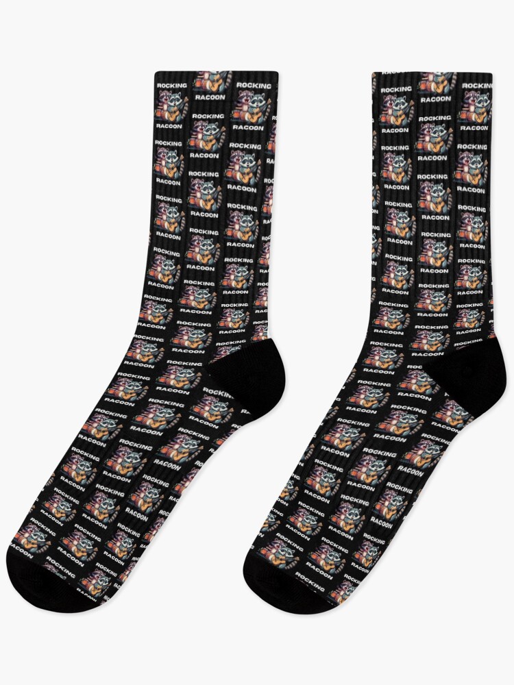 Thumbnail 1 of 5, Socks, Rocking Racoon Band designed and sold by AspectArtWorks.