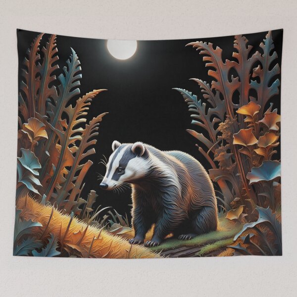 Item preview, Badger on a golden meadow. Rusty metal designed and sold by Son-of-a-badger.
