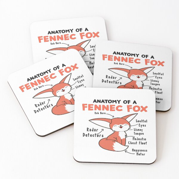 Item preview, Anatomy Of A Fennec Fox Cute Fox Lover designed and sold by DashBliss.