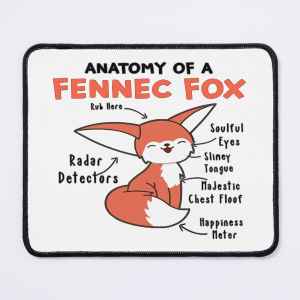 Item preview, Anatomy Of A Fennec Fox Cute Fox Lover designed and sold by DashBliss.
