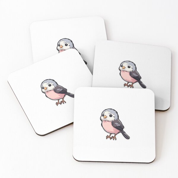 Item preview, Long Tailed Tit Kawaii UK Bird Inspired Art and Stickers designed and sold by CDC40.