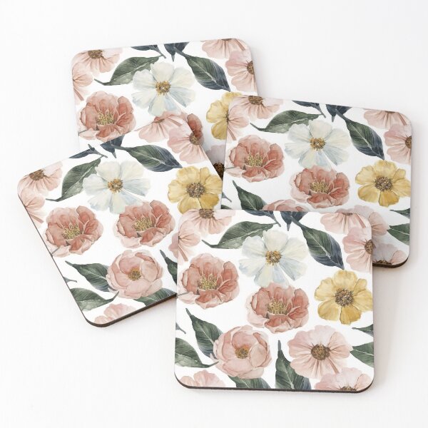 Item preview, Spring watercolor floral pattern  designed and sold by kadryshop.