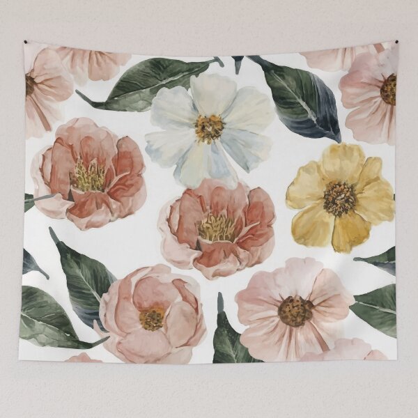 Item preview, Spring watercolor floral pattern  designed and sold by kadryshop.