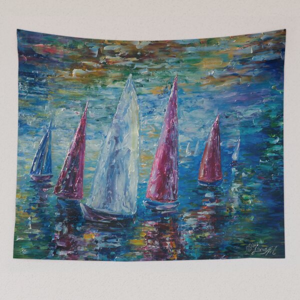 Item preview, Sails To-Night by Lena Owens  Thank you to the customer!! SOLD °◦✰ designed and sold by Rocky Mountain Artistry.