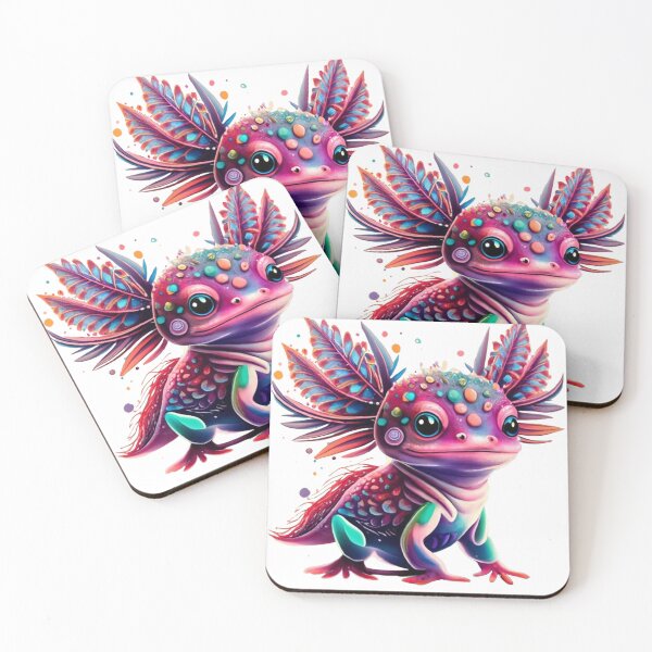 Item preview, Vibrant Axolotl Splash: Colorful Artwork designed and sold by SellingWSarah17.