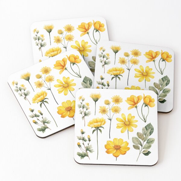 Item preview, Yellow Masterpieces Flowers  designed and sold by fluidwatercolor.