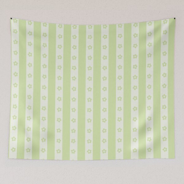 Item preview, BOHO PREPPY PASTEL GREEN STRIPES designed and sold by blomastudios.