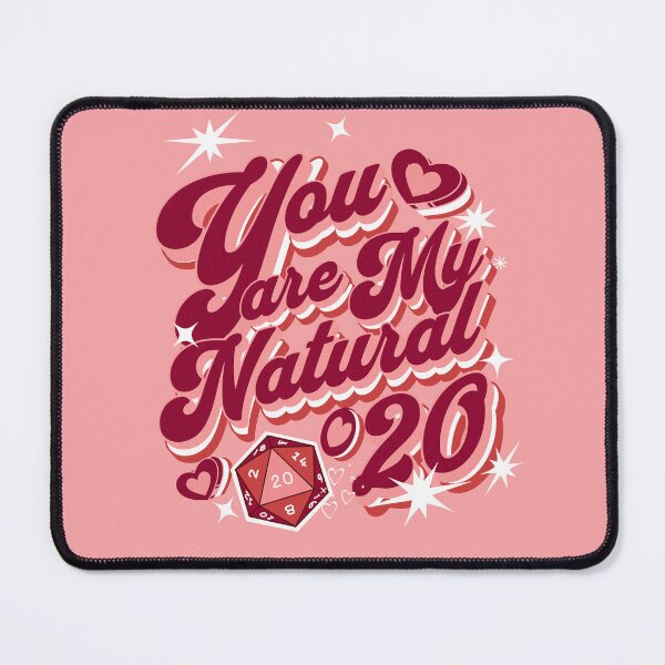 Item preview, DND VALENTINES: You are my Natural 20, love quote, D20 dice. designed and sold by DungeonAtelier.