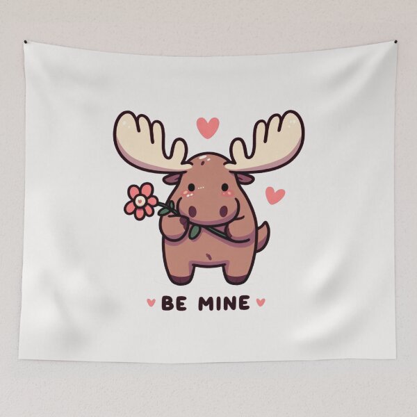 Item preview, Moose Valentine's Day Be Mine designed and sold by LemuellTrends.