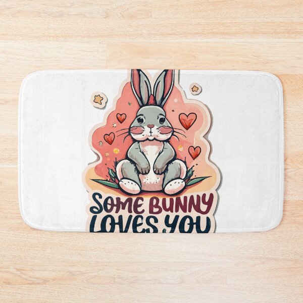Item preview, Some Bunny Loves You - Bashful Bunny Watercolor designed and sold by NiftyWrx.