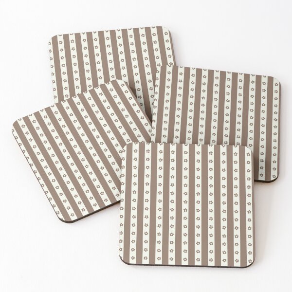 Item preview, BOHO PREPPY CHOCOLATE BROWN STRIPES designed and sold by blomastudios.