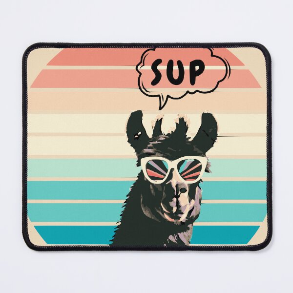 Item preview, Cool Llama With Retro Sunset designed and sold by Mariana Piana.