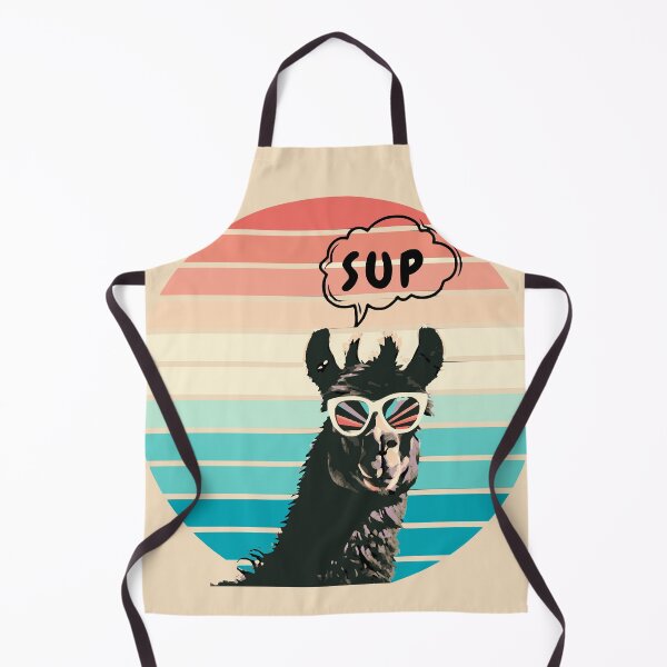Item preview, Cool Llama With Retro Sunset designed and sold by Mariana Piana.