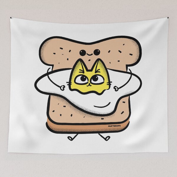 Item preview, Cat Egg Toast designed and sold by plattercat.