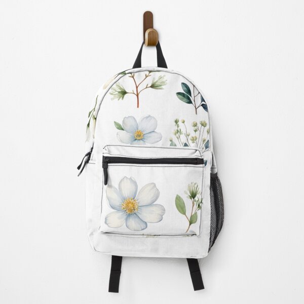 Item preview, White Little Flowers Watercolour Beauty  designed and sold by fluidwatercolor.