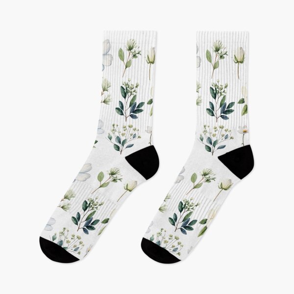 Item preview, White Little Flowers Watercolour Beauty  designed and sold by fluidwatercolor.