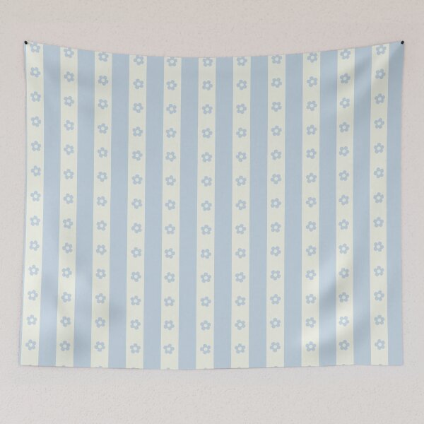 Item preview, BOHO PREPPY PASTEL BLUE STRIPES designed and sold by blomastudios.