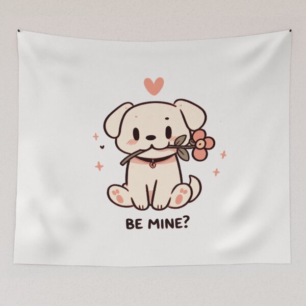 Item preview, Dog Valentine's Day Be Mine designed and sold by LemuellTrends.