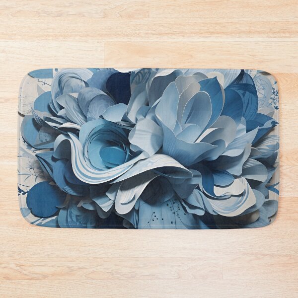 Item preview, A blue and white flower designed and sold by johndesign88.