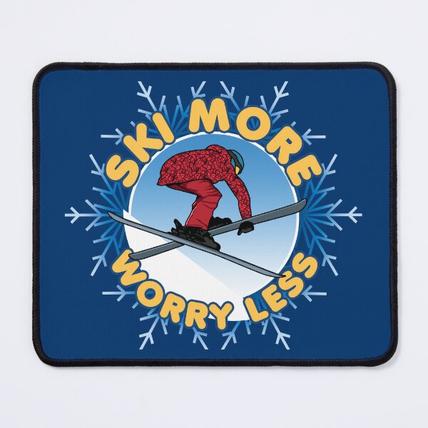 Item preview, Ski More Worry Less | Skiing Quote designed and sold by TMBTM.