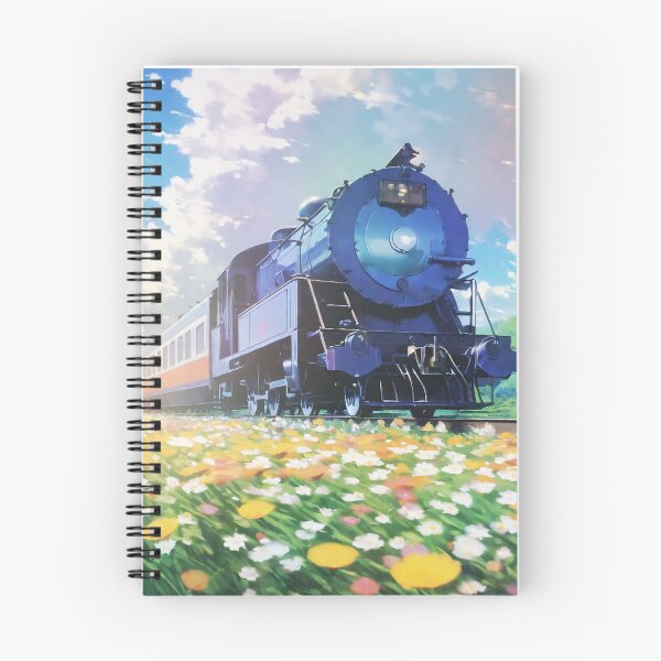Item preview, Steam train on a flower field  designed and sold by SunsetStar.