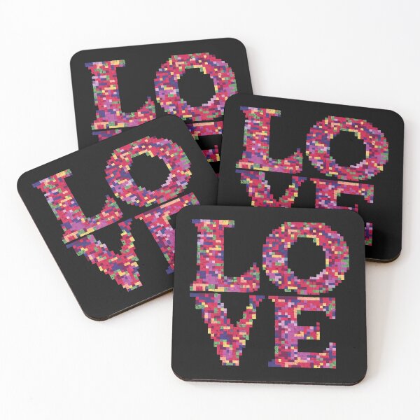 Item preview, Pixel LOVE inscription designed and sold by LuckyFamily.
