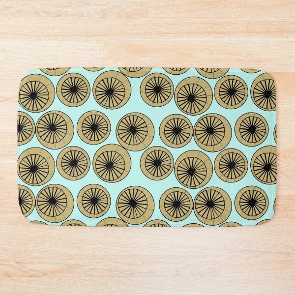 Item preview, Retro pattern No.67a -  poppy seedheads on duck egg blue designed and sold by TalkingHerds.